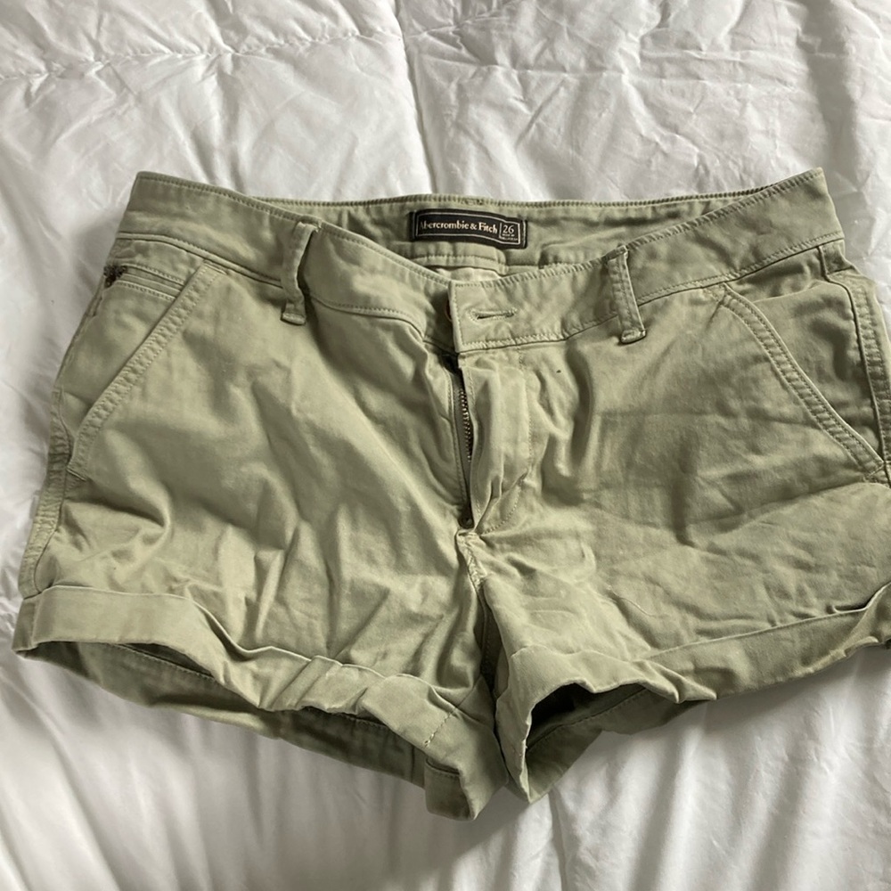 Green shorts Abercrombie and Fitch